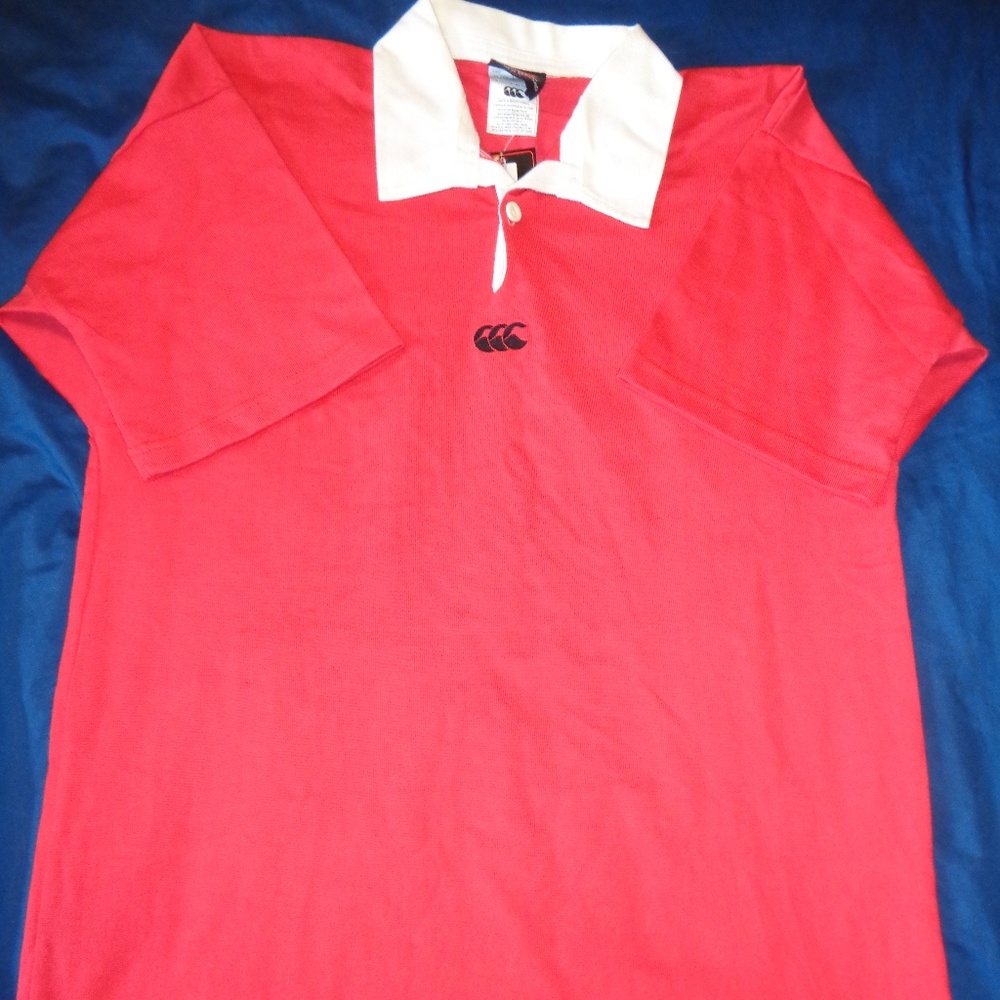 Canterbury of New Zealand Plain Short Sleeve Shirt Jersey Size Large. Men